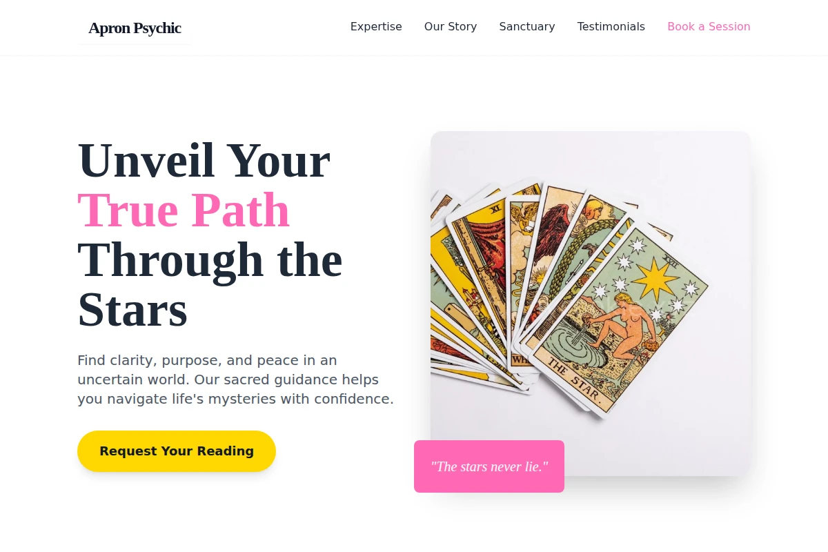Apron Psychic Fortune Telling Parlor